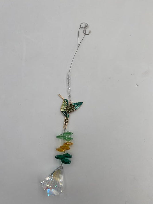 Crystal Suncatchers Hanging Ornaments, Rainbow Maker Sun Catchers Indoor Window Garden Decor Gift Indoor Window Home Car Decor Gift (1, Bird)