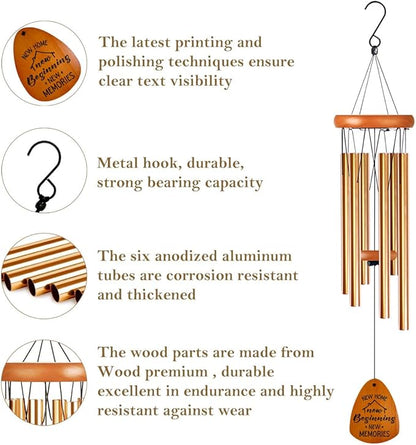 House Warming Gifts New Home, Housewarming Gifts Wind Chimes for Women Men, New Home Gift, New House Gift Ideas, Housewarming Gift Ideas for Friend Family Couple New Homeowner Neighbor