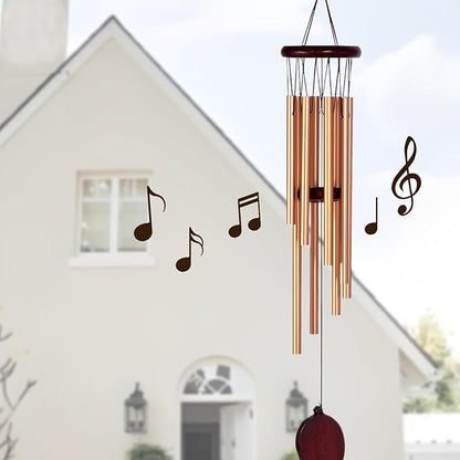 Wind Chimes for Outside Windchimes Outdoors Clearance Outdoor Wind Chimes Zen Garden House Decor Outdoors Garden Decor Sympathy Souvenir for Loss of Loved One (Rose Gold)