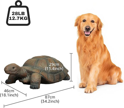 SKYFIRE Turtle Statues for Garden - 34.2” x 18.1” x 11.4” Fiber Reinforced Concrete Figurine Statue, Garden Sculptures & Statues Decor for Outdoors, Lawn, Yard - Outdoor Ornaments Gardening Gifts