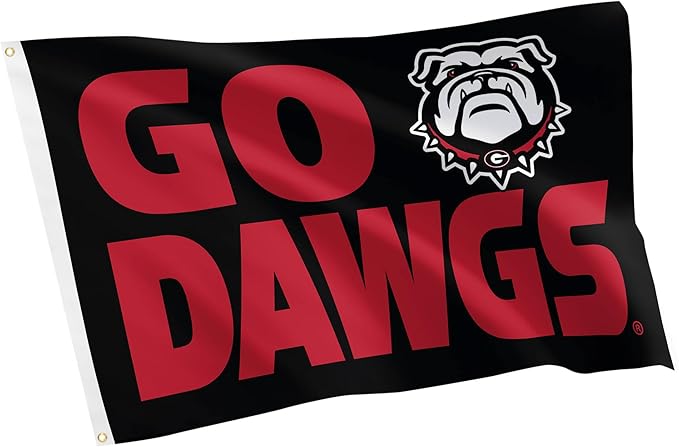 Desert Cactus University of Georgia Flag Bulldogs UGA Dawgs Banners 100% Polyester Indoor Outdoor 3x5 feet Flags (Design A)