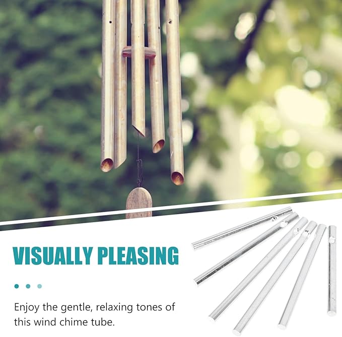 balacoo Aluminum Wind Chime Tubes 15Pcs Medium Sized Metal Pipes 2.75In DIY Outdoor Wind Chime Supplies for Garden Patio Decoration
