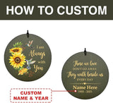 ASTARIN Wind Chimes Outdoor for The Loss of Mom Dad, Personalized Customized WindChimes for Loss of Loved One, Memorial Wind Chime as Sympathy Gift, Home Garden Patio Décor, 36''(Produced in USA)