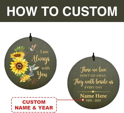ASTARIN Wind Chimes Outdoor for The Loss of Mom Dad, Personalized Customized WindChimes for Loss of Loved One, Memorial Wind Chime as Sympathy Gift, Home Garden Patio Décor, 36''(Produced in USA)