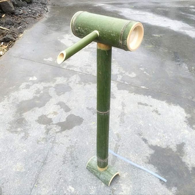 Bird Fountain Pump, Bamboo Fountain Kit, Outdoor Fountain Kit, Garden Decoration (80cm) (60cm) (30cm)