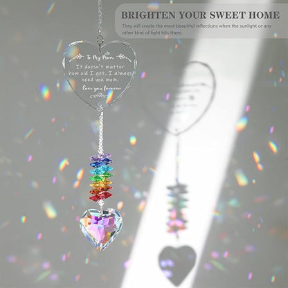 Mom Gift, Mom Birthday Gifts, Crystal Suncatcher Gifts for Mom from Daughter, Happy Mother’s Day