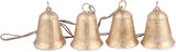 Decorative Cow Bell, 27" Hanging Bells Chime, Rustic Antique Brass Finish Metal Bells with Jute Rope, Tibetan Inspired Farmhouse Vintage Cascading Bell's for Indoor, Outdoor Patio, Garden & Wall Decor