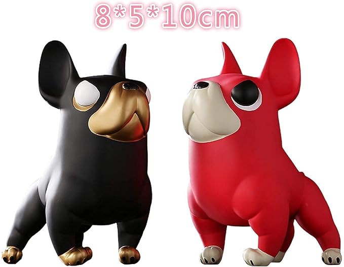 Garden Ornaments Decor Statue Outdoor,Abstract Unique Statue Sculpture Creative Statues and Sculptures Outdoor Decor for Garden,Cool Muscle Dog Bulldog Statue Sculpture Ceramic Home Ornament