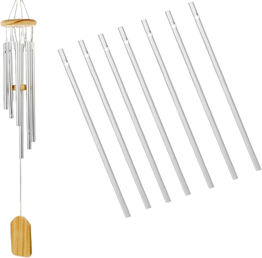 12Pcs Wind Chime Tubes Accessories for DIY Crafts Aluminum Wind Chime Replacement Parts for Garden Courtyard Hanging Decoration 4.52 Inch Metal Tubes for Outdoor Windchimes