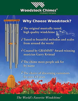 Woodstock Chimes Signature Collection, Woodstock Amethyst Chime, Medium (30'') Decor Designs Wind Chimes for Outdoor, Patio, Home or Garden Décor (WYBRM)