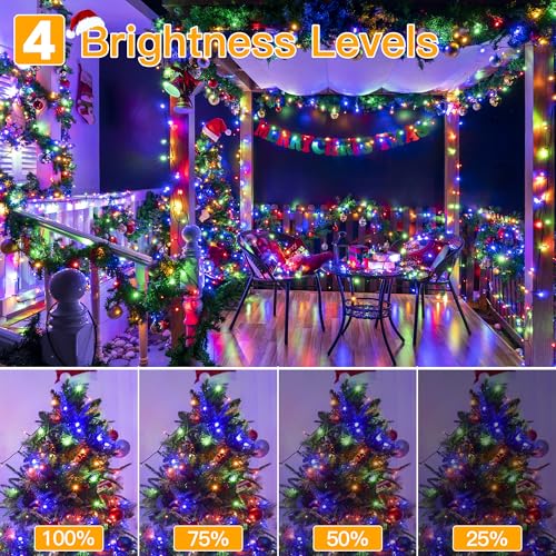 Christmas String Lights 400LED 132FT - Multicolored with Timer & Remote