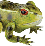 Regal Art & Gift Frog Garder Statue 9 Inch - Decorative Outdoor Sculpture, Metal Decor for Patio, Porch & Garden Décor