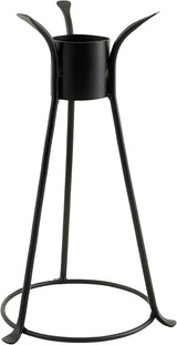 ACHLA Designs Trestle II Gazing Globe Stand, 14-in, Black Powdercoat Finish