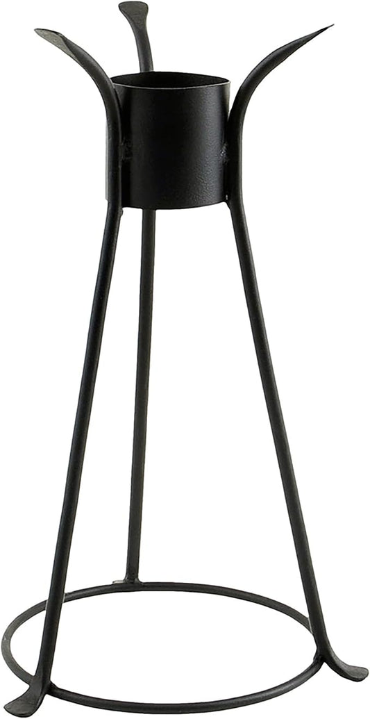 ACHLA Designs Trestle II Gazing Globe Stand, 14-in, Black Powdercoat Finish