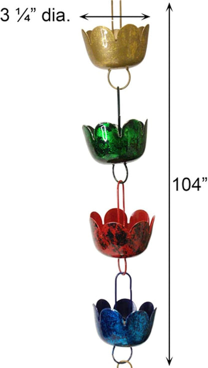 Ancient Graffiti ANCIENTRCLILMIR Lily Multicolor Rain Chainc, Unisex-Adult (Set of 1)