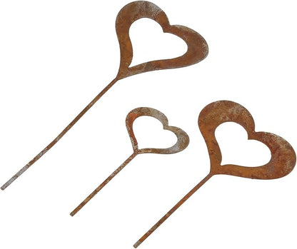 Metal Rusted Animals Garden Stake Artificial Metal Art for Decorations Outdoor Backyards Decors Animal Garden Sculpture