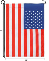 American Garden Flag 12 x 18 Inch,Patriotic Double Sided Polyester Printed Flag,USA ResidentialYard|Garden Decor,American Flag Garden Flag(2 Pcs Stitched Together)