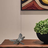BRASSTAR Cast Iron Dragonfly Statue Delicate Modelling Interior and Exterior Decoration Suitable for Placing Study Garden Lawn Balcony TQGJPT432