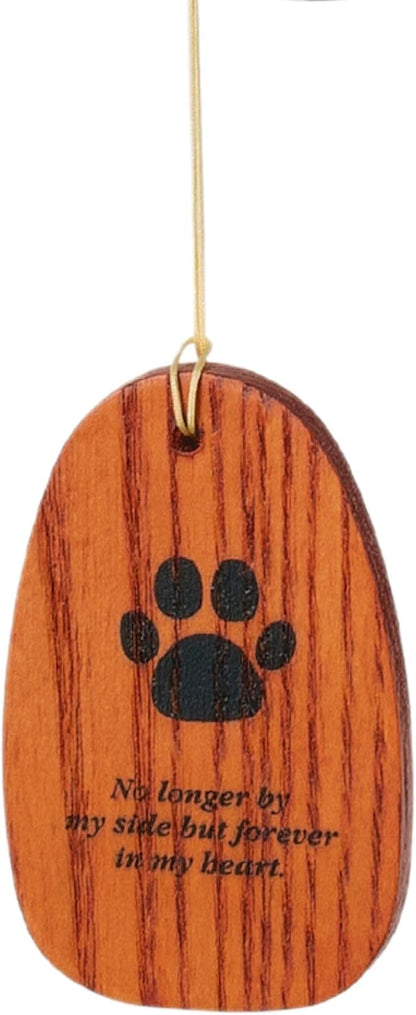 Woodstock Wind Chimes 20" Pet Sympathy Memorial Wind Chime Paw Print Wind Catcher for Loss of Dog, Windchime Dog Remembrance Tribute to a Beloved Pet and Best Friend for Outside Memorials