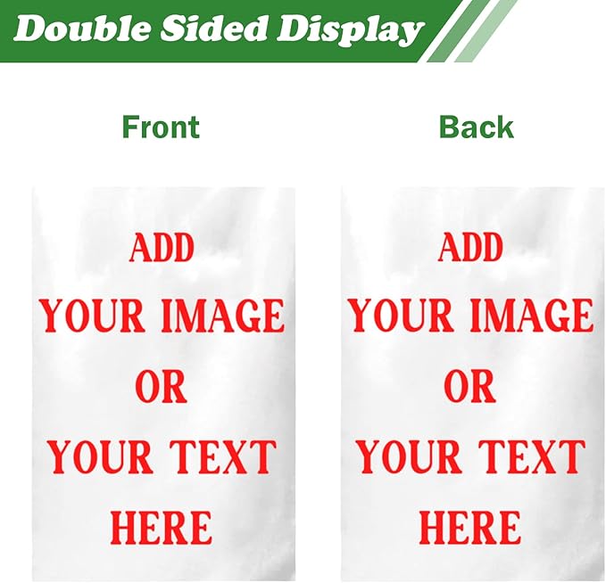 Custom Garden Flags for Outside Personalized Flag Customizable with Picture Make your Own Banner Customized Yard Decor 12x18 Double Sided Small