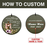 Personalized Sympathy Wind Chimes, 30-inch Cross Wind Chime Customized Memory Words for Loss of a Loved Person, Sympathy Bereavement Gifts, Decorative Wind Chimes Outdoor, Product in USA
