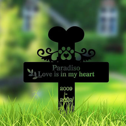 Golden Retriever Loss Metal Memorial Stakes,Custom Memorial Metal Sign with Name Year,Pet Grave Marker Ornament for Cemetery,Golden Retriever Dog Metal Plaque,Pet Loss Sympathy Gifts
