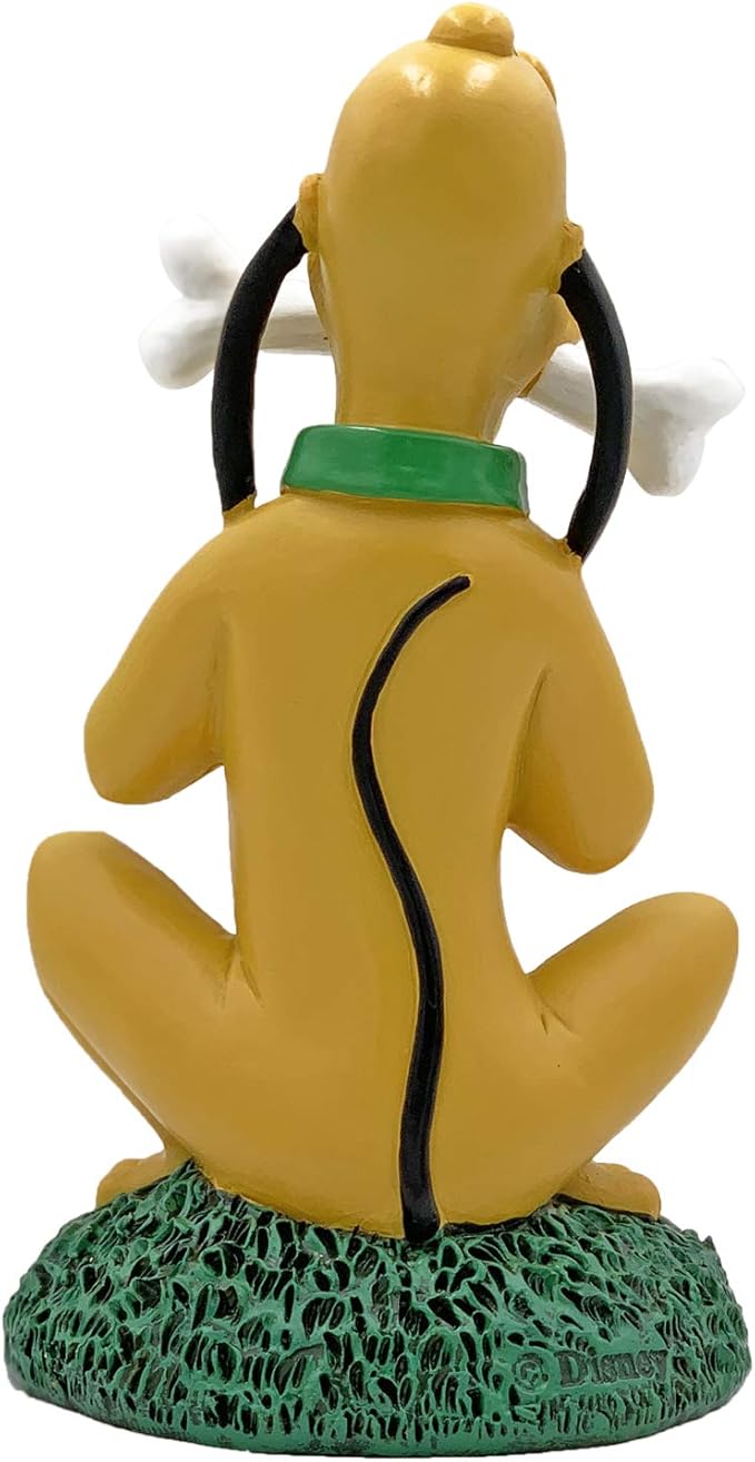 Disney Pluto with Bones Everyday Outdoor Garden Statue 8 inches Tall Officially Licensed Disney Product