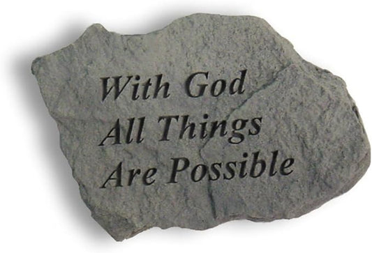 With God Garden Stone
