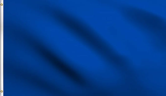 DMSE Solid Royal Blue Flag, 3x5 Flag, UV Resistant, Fade Resistant Material with Metal Grommets (3ft x 5ft), (Polyester), (Royal Blue)
