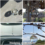 H&D 10pcs 30mm Clear Crystal Ball Feng Shui Lamp Prism Rainbow Suncatcher Wedding Decor Ceiling Lamp Lighting Hanging Drop Pendants