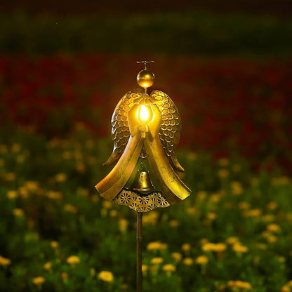 Homight Solar Metal Angel Stake Grave Decorations for Cemetery Perfect as Angel Remembrance & Sympathy cemetary Grave Decorations Gifts for Pets and Lost Love Ones (Angel Stake)