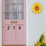 hogardeck Sunflower Decor 11" Metal Flower Wall Decor for Indoor Outdoor, Sunflower Kitchen Decor Floral Metal Wall Art, Sunflower Wall Decor for Bathroom, Living Room, Porch, Garden, Yard, Backyard