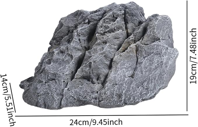 Baoblaze Fake Rock Natural Texture Multifunctional Weather Resistant Realistic Landscape Decoration for Lawn Yard Balcony Patio Porch, 24x19x14cm