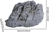 Baoblaze Fake Rock Natural Texture Multifunctional Weather Resistant Realistic Landscape Decoration for Lawn Yard Balcony Patio Porch, 24x19x14cm
