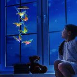 Toodour Solar Wind Chime, Color Changing Wind Chimes Butterfly, LED Decorative Mobile, Gifts for Mom Grandma, Waterproof Outdoor Decorative Lights for Garden, Patio, Yard, Window, Outdoor Decor