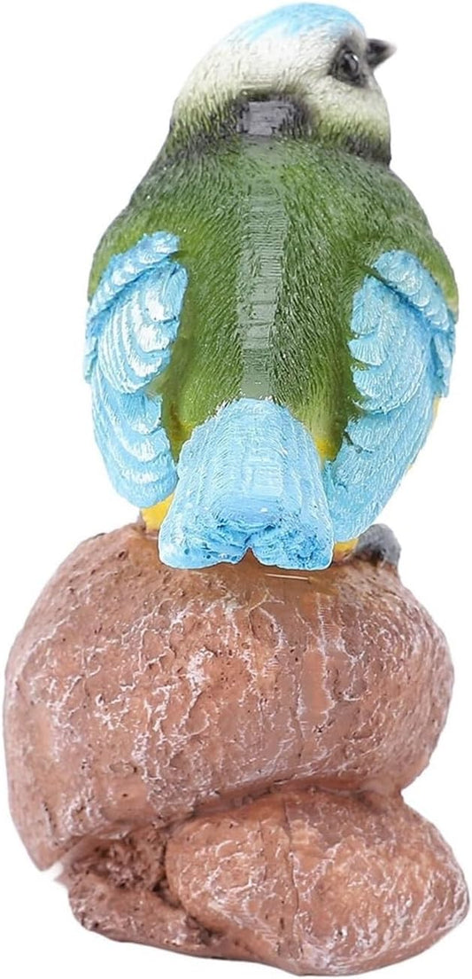 Cute Statues Garden Bird Statue Outdoor Statues On The Stone Ornament Backyard Decor(On the Stone)