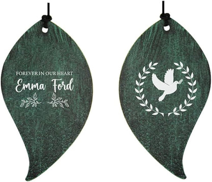 ASTARIN Memorial Custom Wind Chimes for Loss of Loved One, Wind Chimes for Patio Yard Decor, 24'' (Condolences-7)