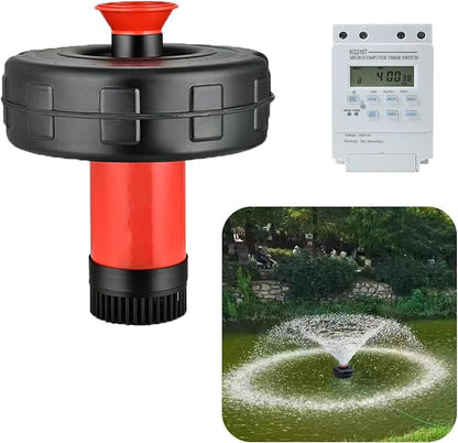 Pond Fountain Aeration Pump - 1HP 750W Pond Fountain - 110V Floating Fountain, 100ft Power Cord, Suitable for Ponds and Lakes 2025