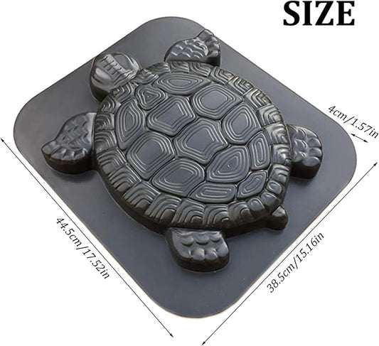 Concrete Molds, DIY Turtle Shape Stepping Stone Molds Reusable Personalized Garden Decor Tortoise Pavement Mold for Crafting Statue, Pathway..