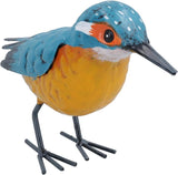 AB Tools Hand Painted Metal Kingfisher Garden Ornament Sculpture Gift 8.5x12x20cm