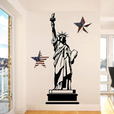 Metal American Flag Barn 3D Star Wall Decor Americana Stars Stripes Patriotic Decorations (22"X22")