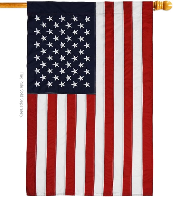 Marine Corps House Flag - Pack Armed Forces USMC Semper Fi United State American Military Veteran Retire Official USA Embroidery - Banner Small Garden Yard Gift Double-Sided Made in 28 X 40