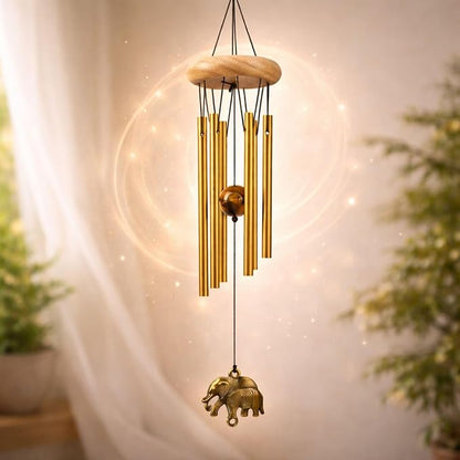 Positive Vibes Wind Chime (15 Inch) with Soothing Melody – Elegant Wind Bells for Home, Balcony, Garden, Patio & Outdoor Décor