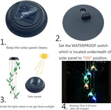 Hummingbird Solar Chimes,Unique Birthday Gifts for Women/Mom/Grandma,Best Idears Grardening