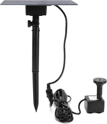 Zerodis Solar Fountain Pump for Bird Bath Pumps Powered Water Fountain with 4 Nozzles Outdoor Floating Bird Bath Landscape Decoration for Garden Pool Pond Solar Pump