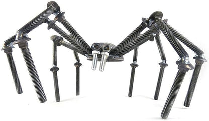 Recycled Metal Garden Art Spider/Tarantula Sculpture, Standing or Hanging, 12"