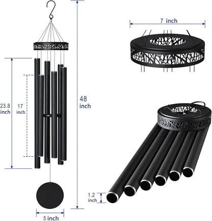 Extra Large Wind Chimes for Outside Deep Tone, Sympathy Memorial Gifts for Loss of Loved one,48" Church Wind Chime Outdoor Clearance,Hanging Decor for Garden,Yard,Patio and Lawn