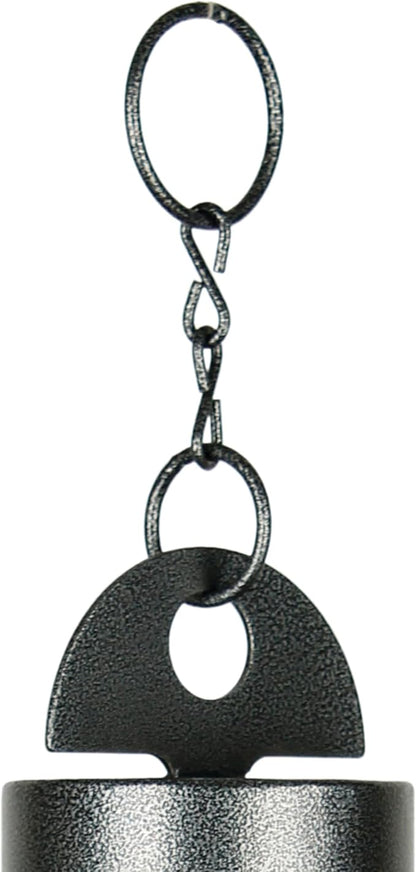Woodstock Chimes Heroic Windbell Wind Chime for Outside 24" Medium Grey,Deep Tone Sound, Outdoor Decor for Patio, Porch, Garden HWMAS