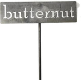 Classic Metal Garden Markers 19 Inches Tall (butternut, Raw, Unfinished Steel (will rust with time))