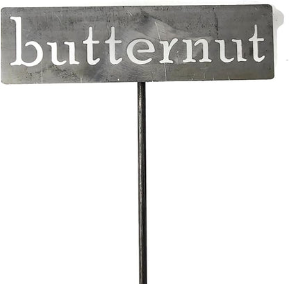 Classic Metal Garden Markers 19 Inches Tall (butternut, Raw, Unfinished Steel (will rust with time))